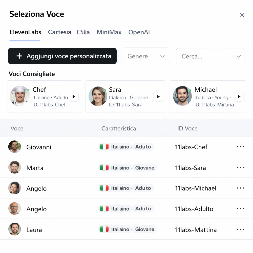 dashboard assistente AI telefonico WhoSpeaking gestione chiamate